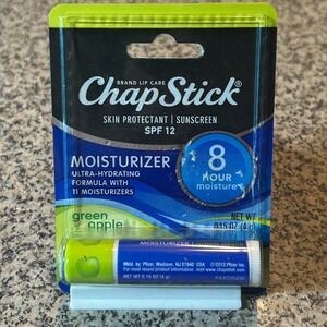 New Chapstick Green Apple Lip Balm Moisturizer Sunscreen SPF Discontinued Sealed